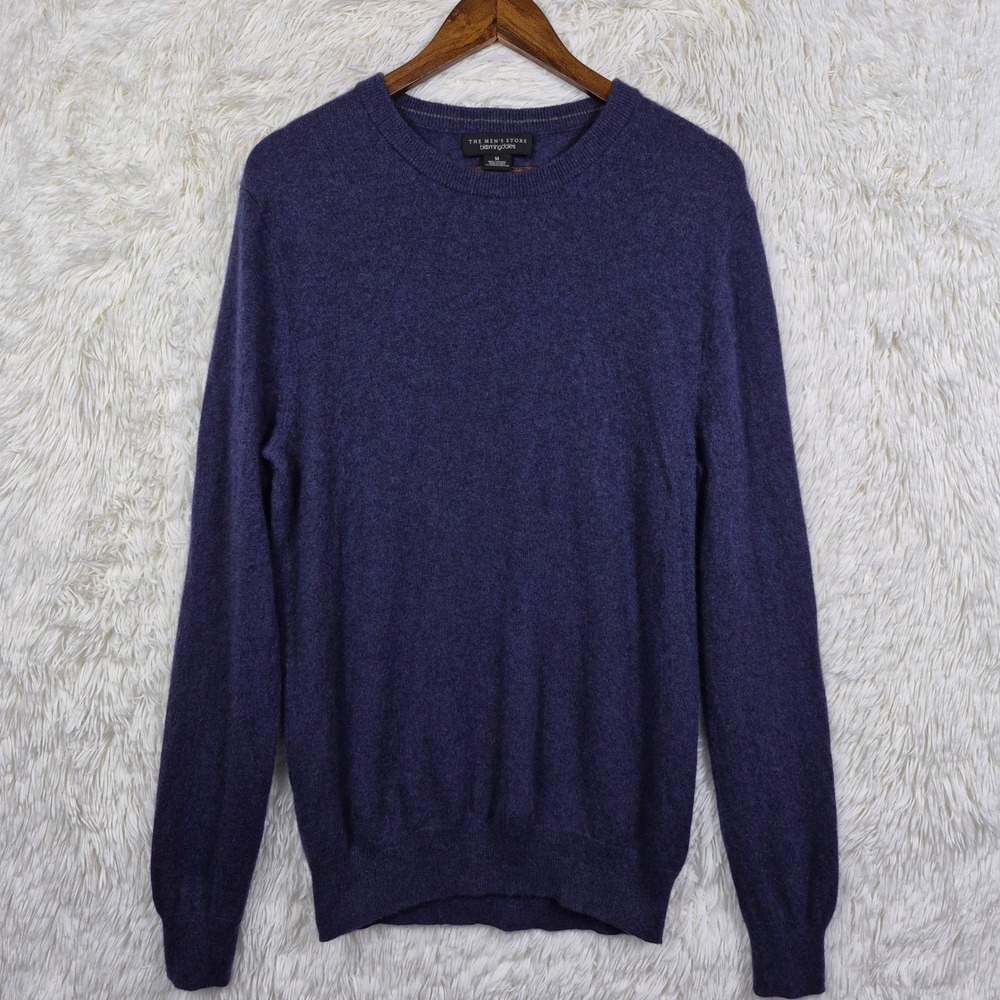 The‎ Mens Store Bloomingdales Cashmere Sweater Purple Crew Mens M Quiet Luxury